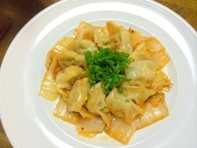 超簡単!キムチ餃子