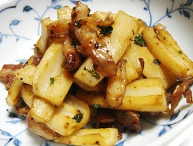 しゃきしゃきレンコンの香味炒め