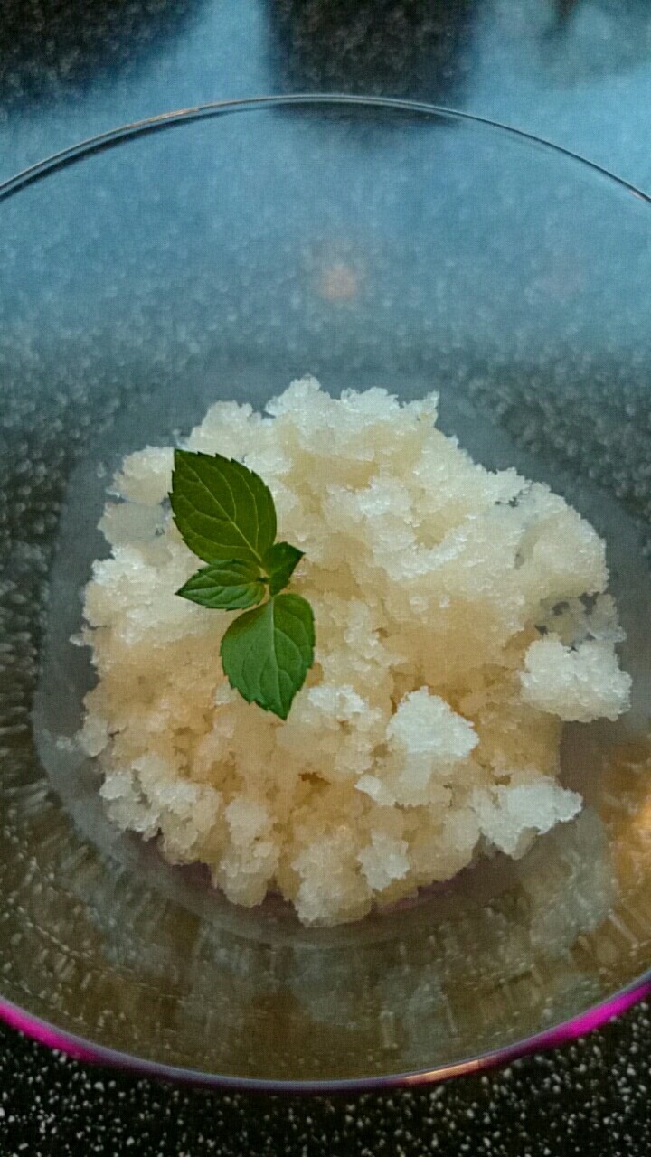ガリガリ君梨味的な冷凍梨汁ソルベなっしーの画像