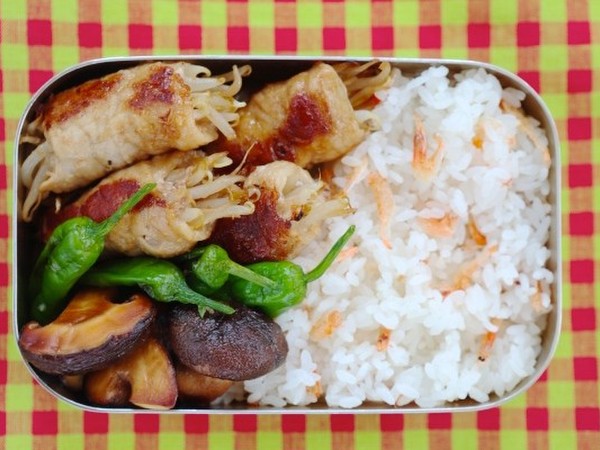 もやしの豚巻き照り焼き弁当