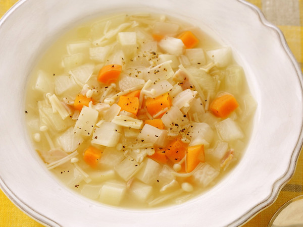 ちょい干し野菜でぐんとおいしい野菜スープ