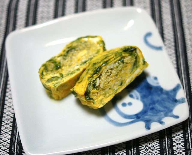 シラスと地海苔の卵焼きの画像