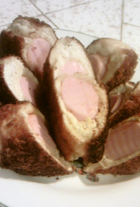ホットケーキミックス魚肉ソーセージパン