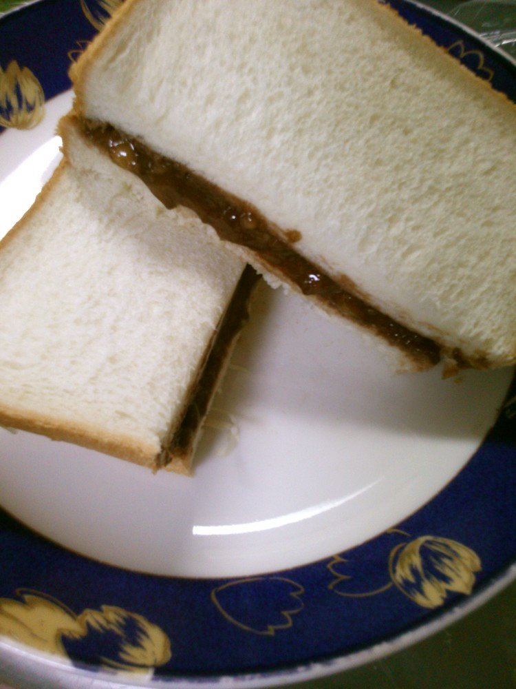 朝食 ランチに チョコバナナ サンド☆の画像