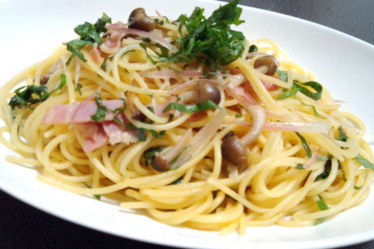 みょうがと大葉がたっぷりパスタ レシピ 作り方 By もへほっぺ クックパッド 簡単おいしいみんなのレシピが352万品