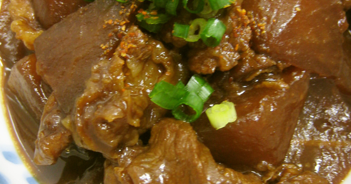 圧力鍋で簡単☆牛すじと大根の味噌煮込み by solapapa 【クックパッド】 簡単おいしいみんなのレシピが298万品