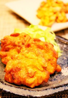 おつまみ☆カボチャの種とワタの簡単揚げ☆
