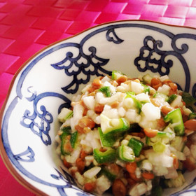 オクラ*長芋*納豆のネバネバ!副菜に♡