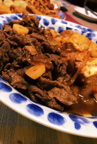 牛肉のしぐれ味の肉豆腐♡