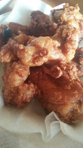 生揚げを気にせず♪手羽元でケンタ風唐揚げ