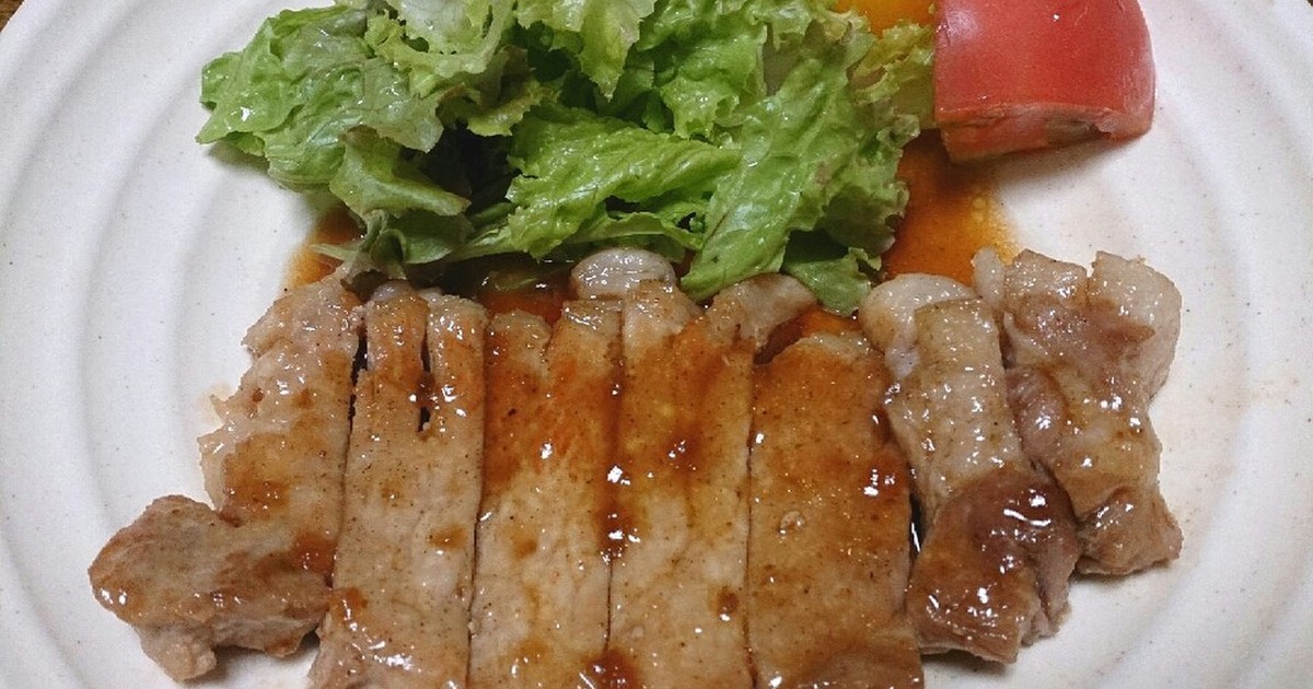 厚切り豚ロースdeトンテキ by モーリー食堂 【クックパッド】 簡単おいしいみんなのレシピが356万品