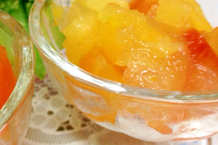 簡単 フルーツそのままゼリー レシピ 作り方 By あやのんのママ クックパッド 簡単おいしいみんなのレシピが360万品