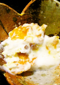 卵白と水切りヨーグルトでアイス