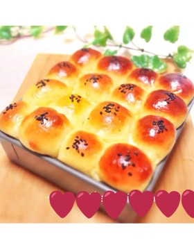動画付♡さつまいもちぎりパン♡さつま餡入