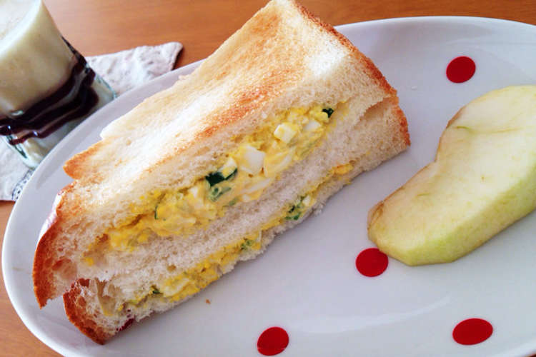優しい味の卵サンド 幼児食べこぼし防止 レシピ 作り方 By めろんぱん２５ クックパッド