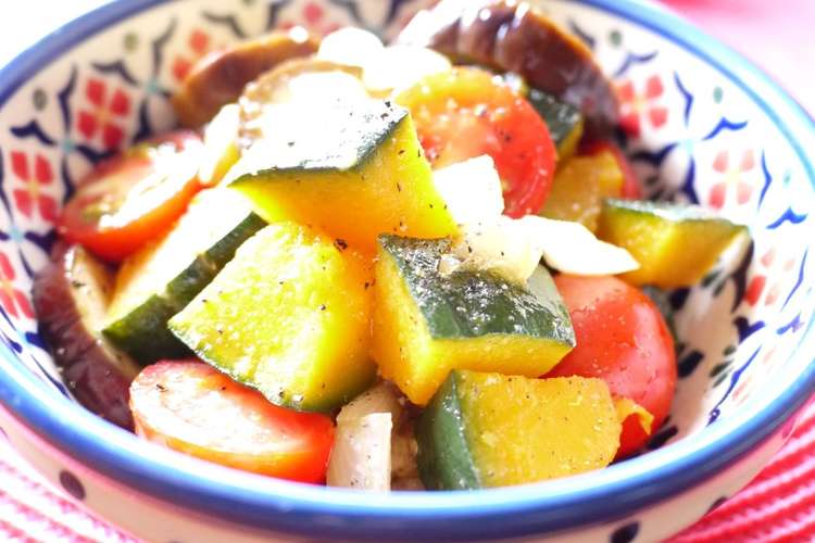 レンジで 作り置き 彩り野菜のマリネ レシピ 作り方 By Kenmamac クックパッド