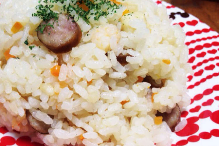 炊飯器で シーフードミックスでピラフ レシピ 作り方 By Hrnmnt クックパッド