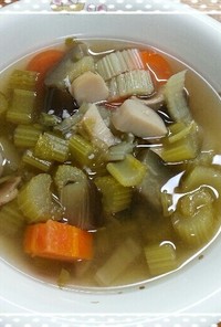 具沢山お野菜の食べる和風塩麹スープ