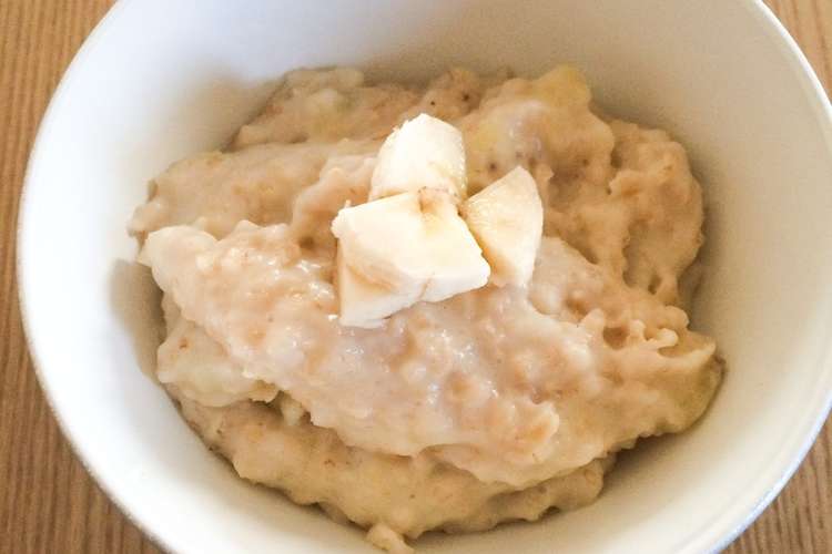 離乳食 豆乳バナナのオートミール レシピ 作り方 By まろにぃ クックパッド 簡単おいしいみんなのレシピが376万品