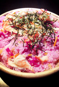 紫キャベツで★美味しいピンクのちらし寿司