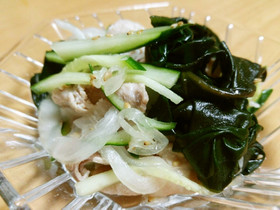 暑い夏に!おかわかめの冷しゃぶ