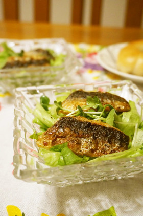 簡単☆鰯のソテーサラダ