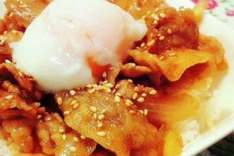 夢中で食べちゃう 韓国風 甘辛豚丼 レシピ 作り方 By Itaya クックパッド 簡単おいしいみんなのレシピが352万品