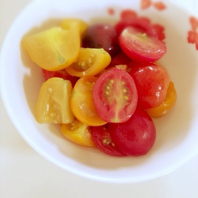 トマトのマリネ★ゴマ油風味の写真