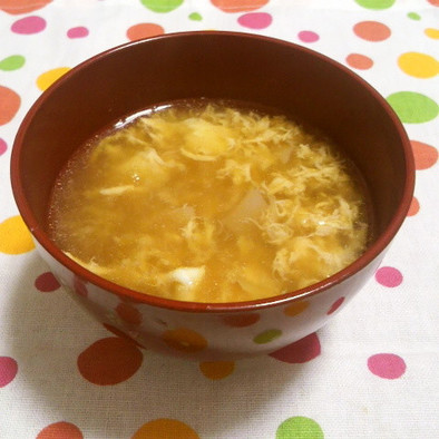 チキンラーメンのスープをプチアレンジ☆の写真
