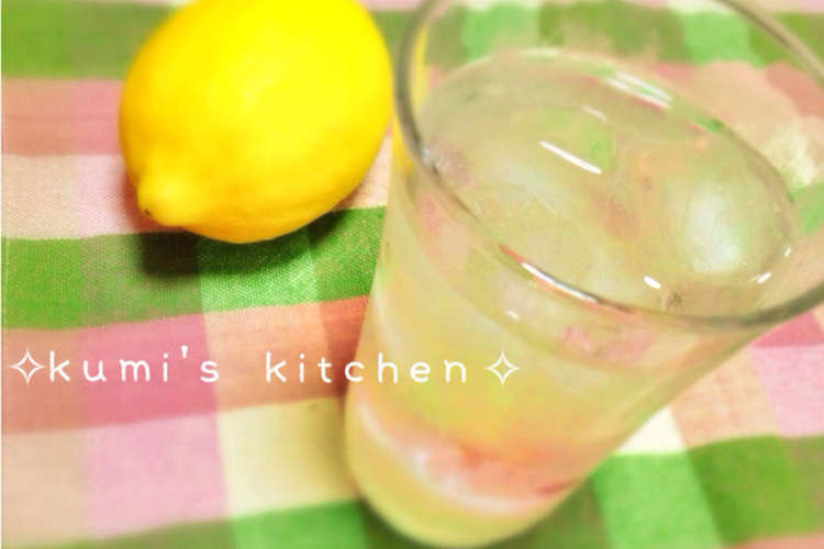 30秒で完成 ハチミツレモンドリンク レシピ 作り方 By Kumi0901 クックパッド 簡単おいしいみんなのレシピが355万品