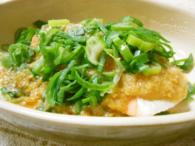 レンジで簡単☆鮭のゴマ味噌蒸し