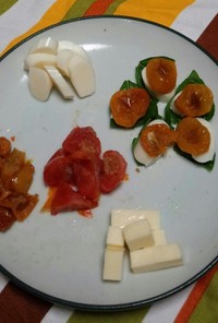 乾燥トマトとチーズのおつまみ