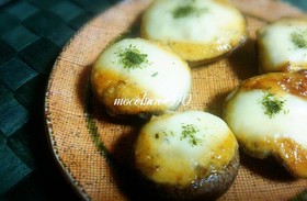 こんがりしいたけ*味噌マヨネーズチーズ