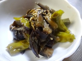 ナスとしし唐の甘辛煮♪ご飯がすすむ…