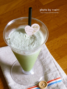 夏のひんやり✧抹茶みるくシェイク♡