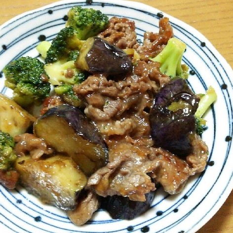 牛肉と野菜の醤油炒め
