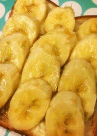 朝食に♡バナナハニートースト