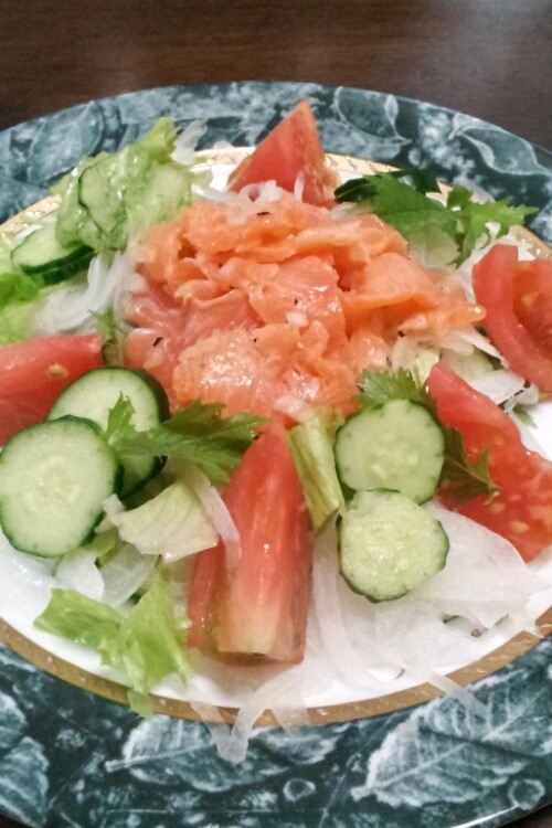 カンタン酢 簡単サラダ ｻｰﾓﾝ編Ⅱの画像