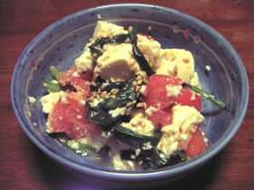 にらトマ豆腐サラダの画像
