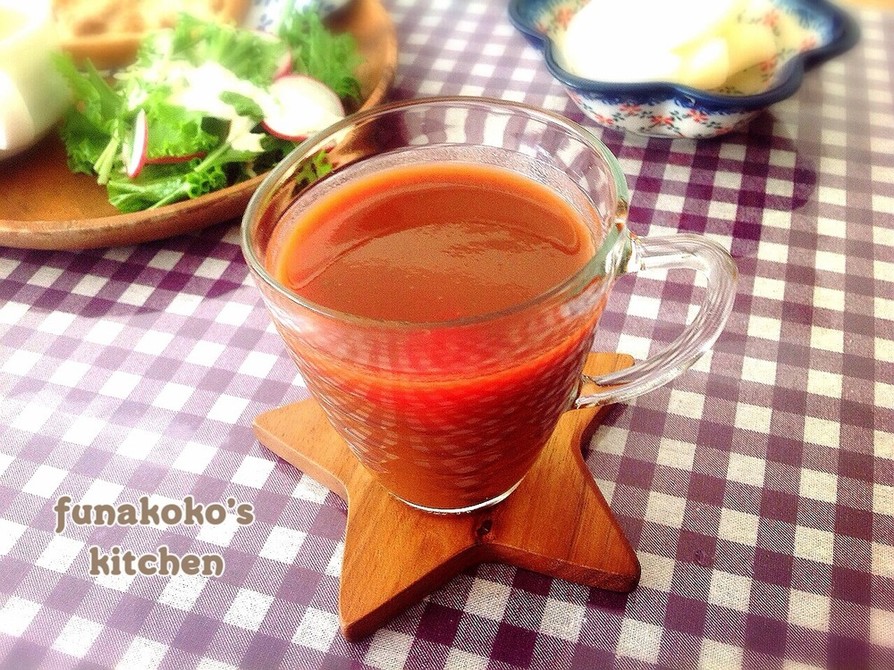 超健康☆青汁入りトマトジュースの画像