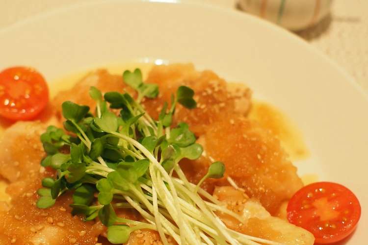 ヘルシー 鶏胸肉のみぞれ南蛮煮 レシピ 作り方 By Tlc クックパッド