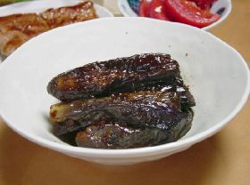 なすのピリ辛味噌炒め