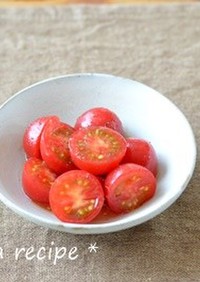 トマトのハチミツ生姜マリネ