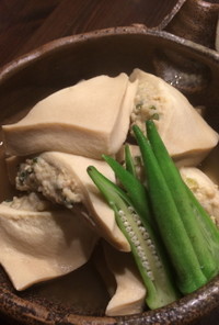 高野豆腐の肉詰め煮