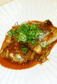 太刀魚⭐キムチ入り煮付け⭐美味しい煮魚⭐