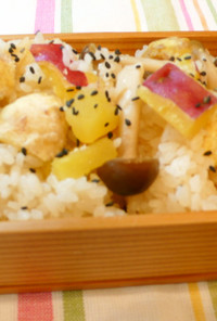 秋ご飯♪栗と薩摩芋の炊き込み飯✿