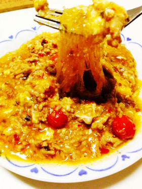 汁多め♫麻婆豆腐の素で麻婆春雨☆