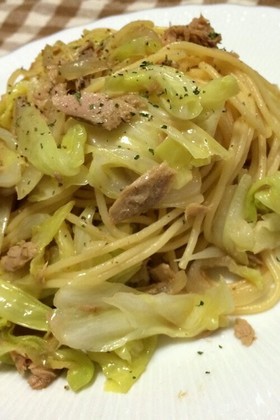 ツナとキャベツのパスタ