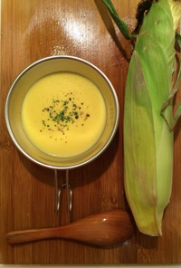 生トウモロコシから簡単基本のコーンスープ