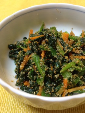時短・簡単!ほうれん草のごま和え